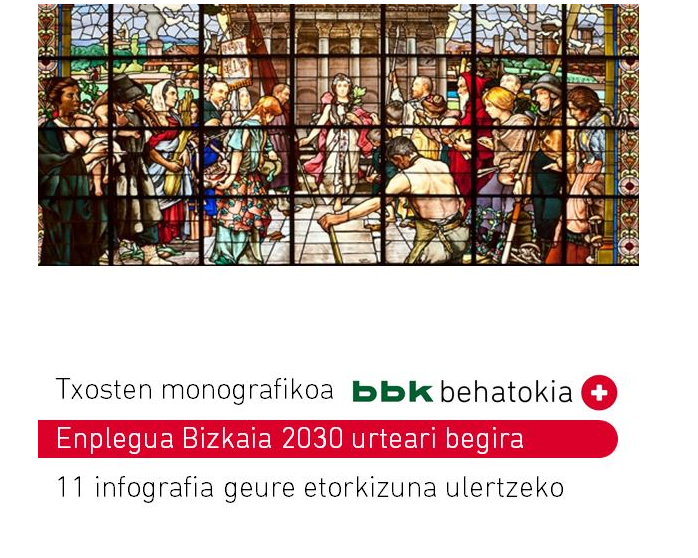 Txosten monografikoa: Enplegua Bizkaia 2030 urteari begira, 11 infografia geure etorkizuna ulertzeko